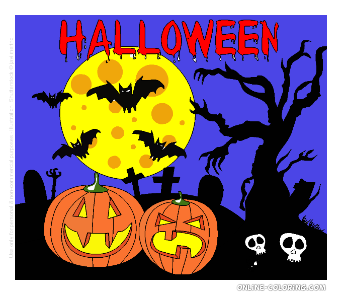 Nagy Sarolt - Halloween kép - coloring.com